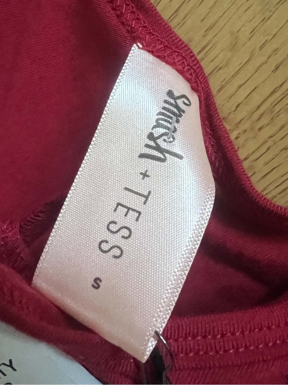 Smash + Tess Crimson Tank Romper with Button Front - Picture 6 of 6